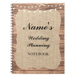 Caderno Espiral Notas rústicas de serapilheira do planeamento do