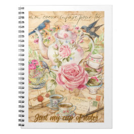 Caderno Espiral Notas Tea‑Rific | Post‑It® NoNotes com Punheta de 