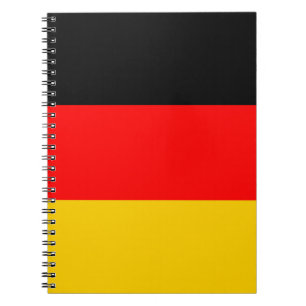 Caderno Espiral Notbook com bandeira da Alemanha