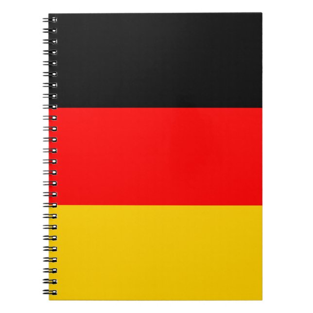 Caderno Espiral Notbook com bandeira da Alemanha (Frente)