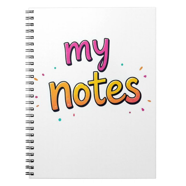 Caderno Espiral Notebook  (Frente)