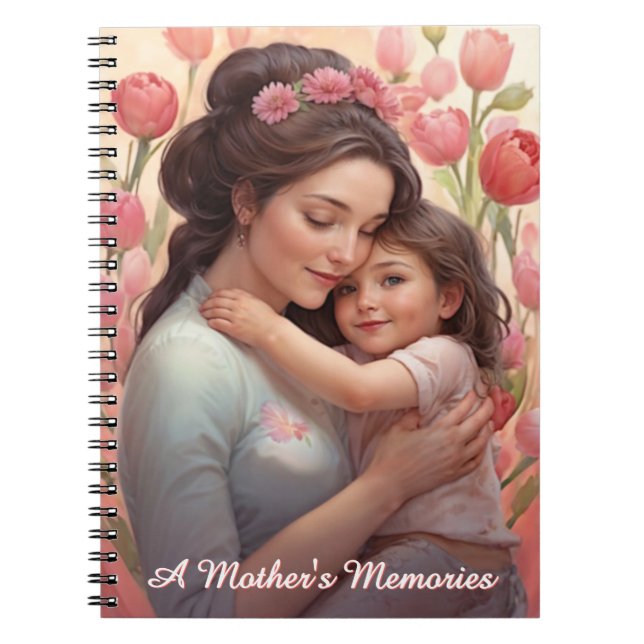 Caderno Espiral Notebook 1 para memórias das mães (Frente)