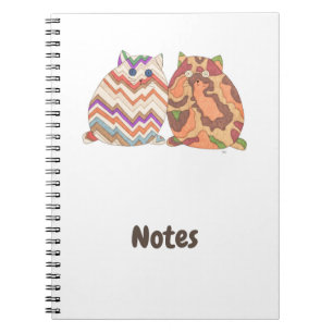 Caderno Espiral Notebook 2 Gatos Gordos nº 1