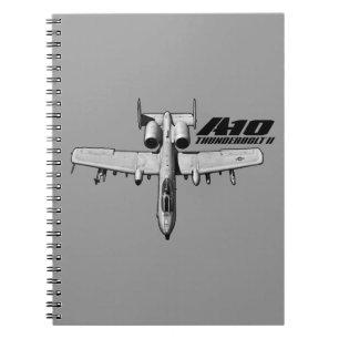 Caderno Espiral Notebook A-10 Thunderbolt II Foto espiral