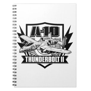 Caderno Espiral Notebook A-10 Thunderbolt II Foto espiral
