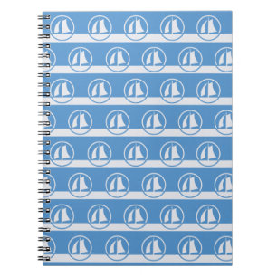 Caderno Espiral Notebook a cores personalizado padrão da vela