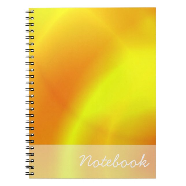 Caderno Espiral Notebook abstrato (Frente)