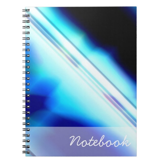 Caderno Espiral Notebook abstrato (Frente)