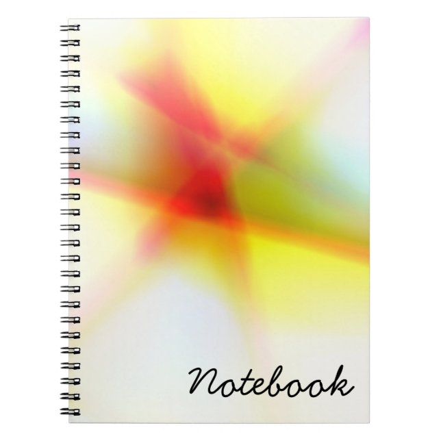 Caderno Espiral Notebook abstrato (Frente)