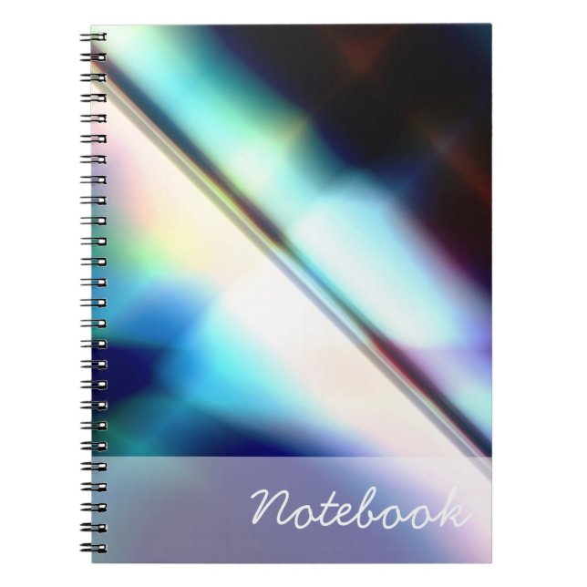 Caderno Espiral Notebook abstrato (Frente)