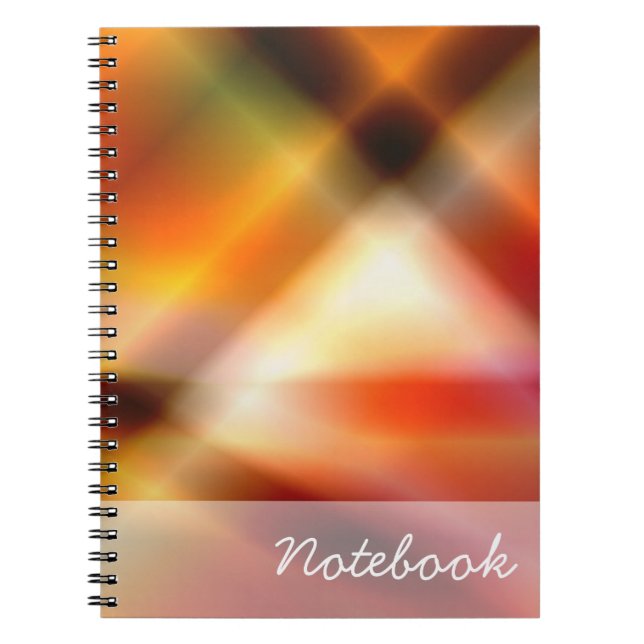 Caderno Espiral Notebook abstrato (Frente)