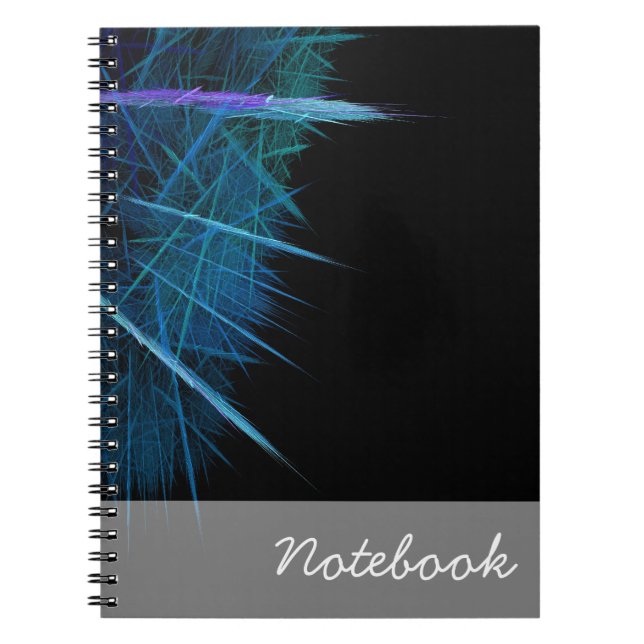 Caderno Espiral Notebook abstrato (Frente)