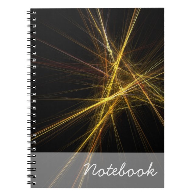 Caderno Espiral Notebook abstrato (Frente)