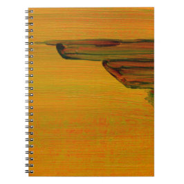 Caderno Espiral Notebook Abstrato amarelo