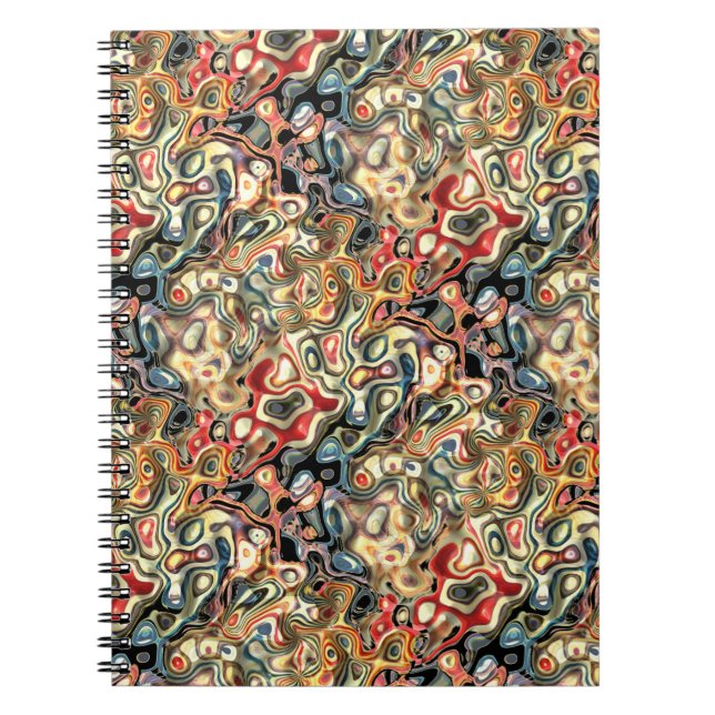 Caderno Espiral Notebook Abstrato Art (Frente)