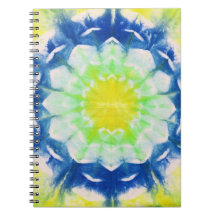 Notebook abstrato Daisy Azulejo