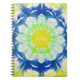 Caderno Espiral Notebook abstrato Daisy Azulejo