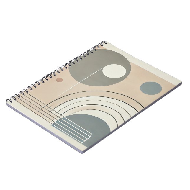 Caderno Espiral Notebook Abstrato minimalista (Left Side)