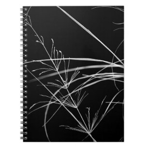 Caderno Espiral Notebook Abstrato preto e branco