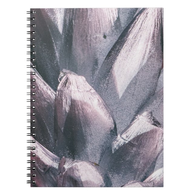 Caderno Espiral Notebook Abstrato Silver Spikes Hardcover (Frente)