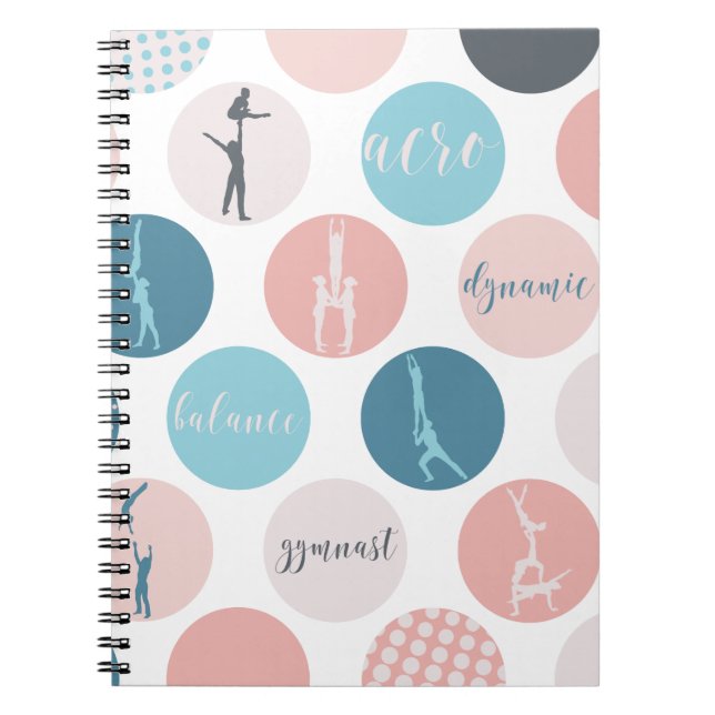 Caderno Espiral Notebook Acrobatic Gymnastics Bubble (Frente)