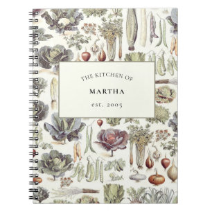 Caderno Espiral Notebook Adolphe Millot Vegetable Kitchen Recebe