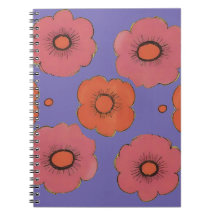 Notebook Afro Poppies Spiral