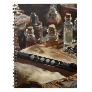 Caderno Espiral Notebook Alchemy Moon Phases Potion