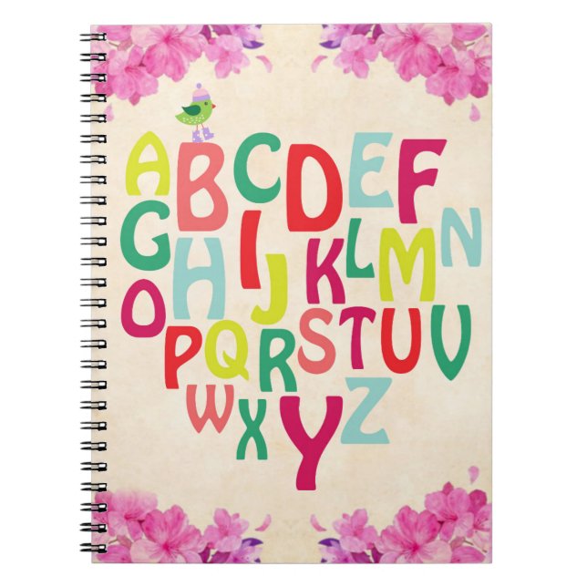 Caderno Espiral Notebook Alfabet (Frente)