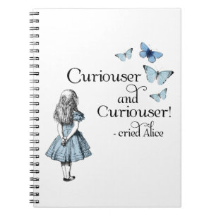 Caderno Espiral Notebook Alice no País das Maravilhas Curiouser