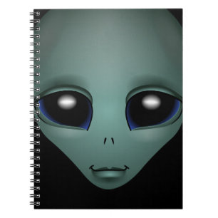 Caderno Espiral Notebook Alienígena ET Notebooks Diário Sketchpa