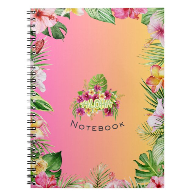 Caderno Espiral Notebook Aloha (Frente)