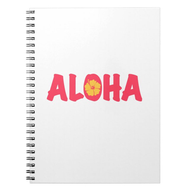 Caderno Espiral Notebook Aloha (Frente)