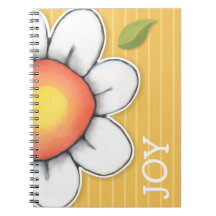 Notebook amarelo Daisy Joy