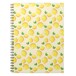 Caderno Espiral Notebook, amarelo, limão, zitrona, Notizbuch