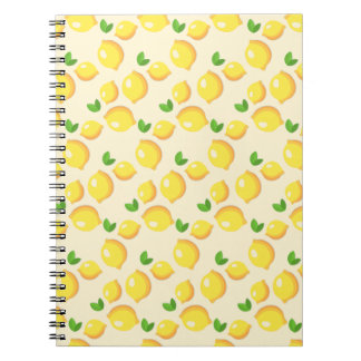 Caderno Espiral Notebook, amarelo, limão, zitrona, Notizbuch