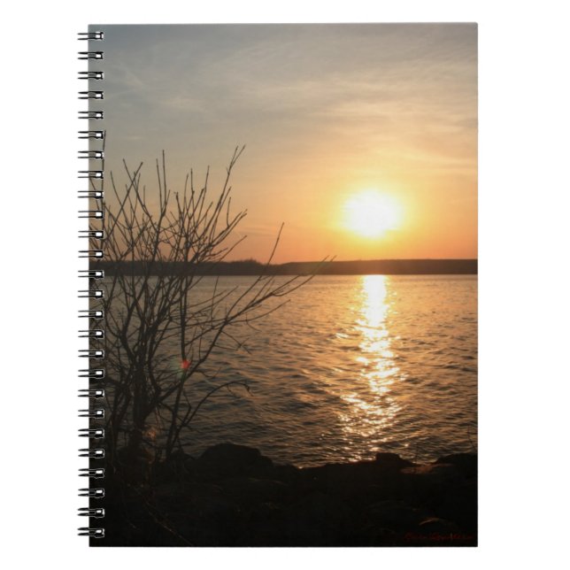 Caderno Espiral Notebook amarelo sunset (Frente)