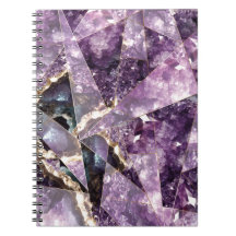 Notebook Ametyst cristalal gemstones Fotografia Es