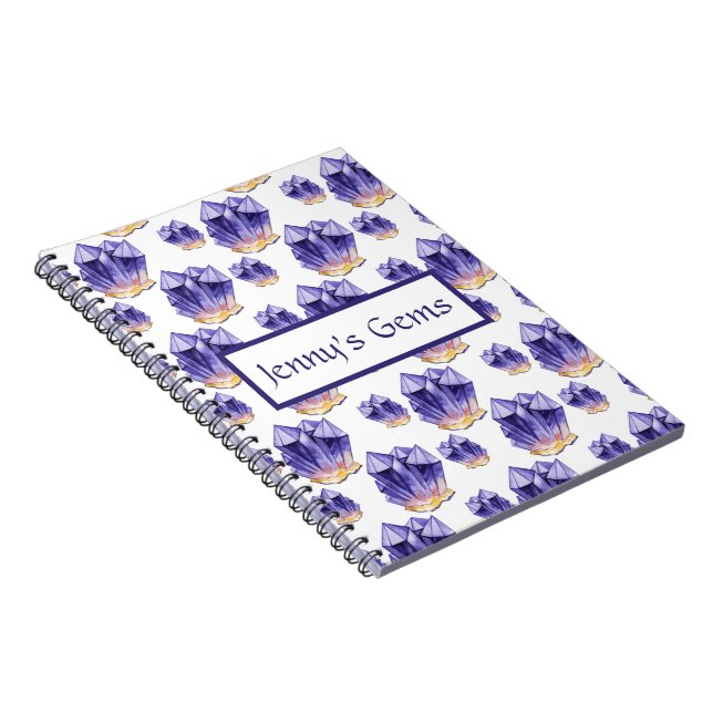 Caderno Espiral Notebook Ametyst Gemstone (Lado Direito)