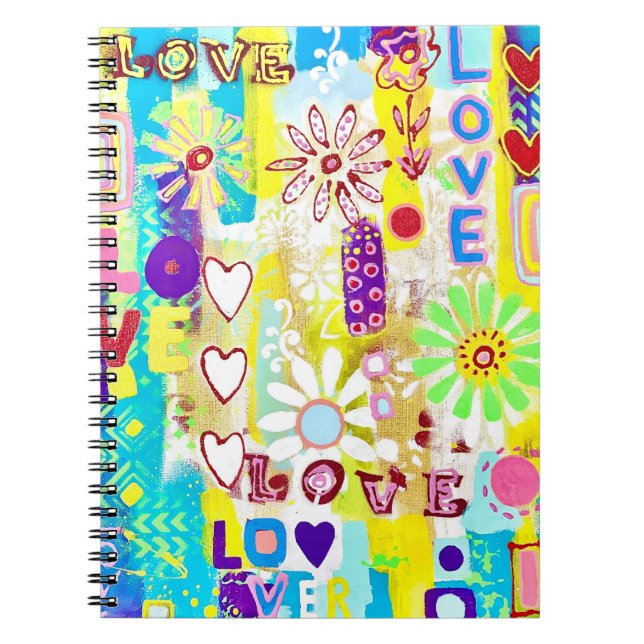 Caderno Espiral Notebook Amor (Frente)