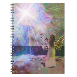 Caderno Espiral Notebook Angel Celestial Magical Beach Small