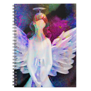 Caderno Espiral Notebook Angel Guardian Wings Tranquilidade