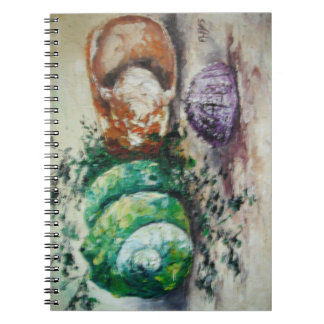 Caderno Espiral Notebook Ann Hayes Painting Sea Shelds