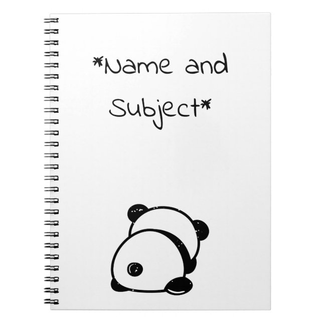 Caderno Espiral Notebook Anti-Social Panda Bear (Frente)
