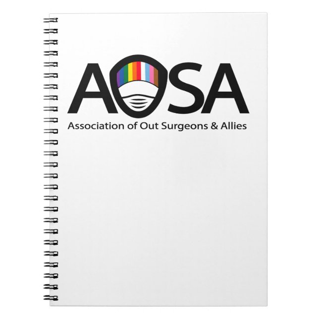 Caderno Espiral Notebook AOSA Spiral (branco) (Frente)