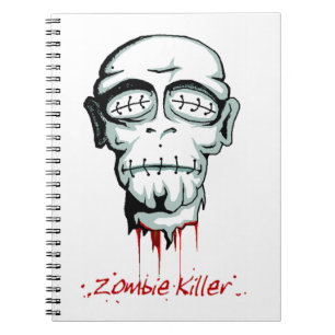 Caderno Espiral Notebook assassino Zombie