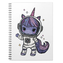 Notebook Astro Unicorn Cute
