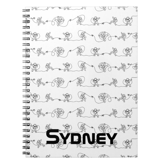Caderno Espiral Notebook astronauta (Frente)