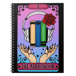 Caderno Espiral Notebook Audiobook Tarot