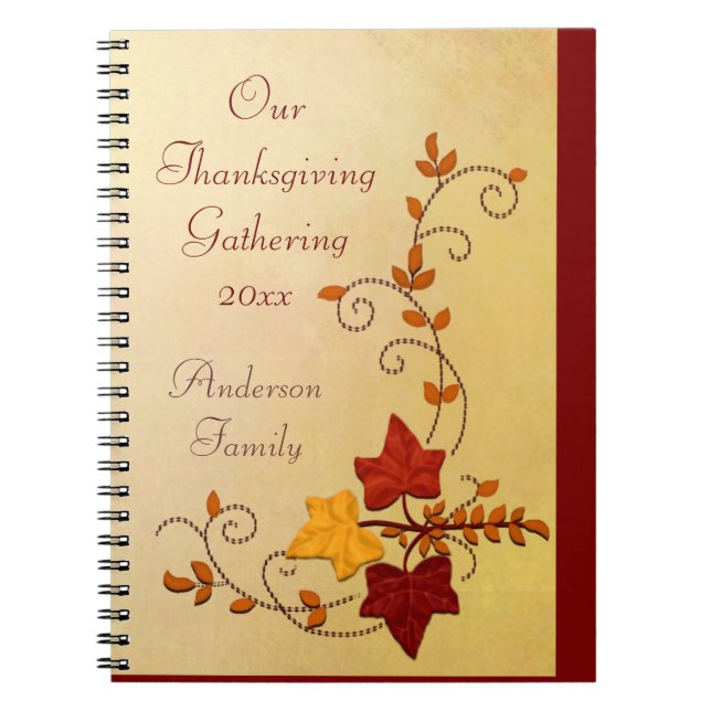 Caderno Espiral Notebook Autumn Elegance (Frente)
